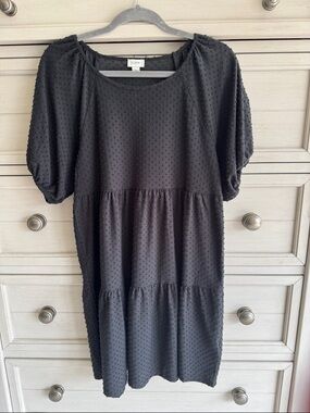 J. Crew Tiered Cotton Blend Mini Dress